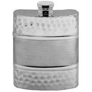 english-pewter-company-6oz-hammered-satin-band-hip-flask---silver-34473171