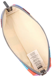 Bolso pequeño de lona de algodón Roka Tate - Rayas multicolores anchas
