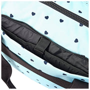 Bolso de viaje Roka Gatwick mediano de lona reciclada - Estampado de corazones Azul
