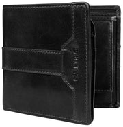 Cartera plegable Dents Itchen Coin - Negro