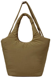 Bolso de hombro Roka Oxford mediano Taslon - Marrón musgo