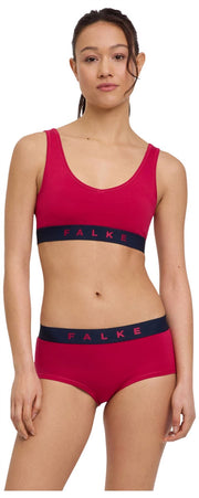 Falke Daily Comfort Print Pack de 2 bralettes tipo corpiño - Rojo/Negro