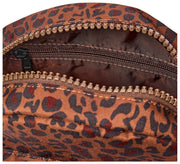Roka Paddington Bolso Bandolera Pequeño De Lona Reciclada - Mini Leopard Brown
