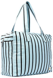 Roka Sloane Bolso de hombro mediano de lona de algodón - Rayas azules