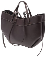 Bolso tote Elie Beaumont Origami - Marrón chocolate oscuro