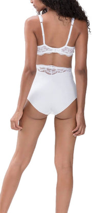 MEY INCREÍBLE Pantalones de cintura alta - White