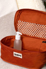 Hindbag Gaspard Vanity Bag - Terciopelo Ladrillo Naranja