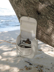 Neceser colgante mediano Stackers - Avena/Azul