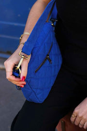 Hindbag Margault Bolso De Hombro Acolchado - Azul Eléctrico
