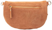 Bolso bandolera grande de ante Elie Beaumont - Bronceado
