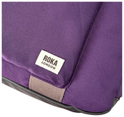 Bolso de viaje Roka Gatwick mediano de lona reciclada - Púrpura oscuro
