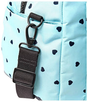 Bolso de viaje Roka Gatwick mediano de lona reciclada - Estampado de corazones Azul