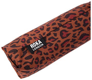 Paraguas Roka Waterloo de nailon reciclado - Mini Leopard Brown
