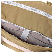 Bolso de viaje Roka Gatwick mediano de lona reciclada - Marrón spray de mar