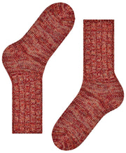 Calcetines Falke Brooklyn Boot - Rojo Rioja
