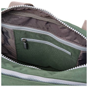 Bolso de viaje Roka Gatwick pequeño de lona reciclada - Verde Tormenta