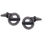 david-van-hagen-the-roundel-cufflinks---black-34498478