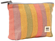 Roka Maida Vale Bolso pequeño de lona de algodón - Rayas multicolores descoloridas