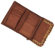 Monedero Campomaggi Felloniche Stud - Cognac Tan