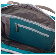 Bolso de viaje Roka Gatwick pequeño de lona reciclada - Azul verde azulado profundo