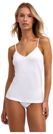 Falke Daily Top Spaghetti Sin Costuras - Blanco