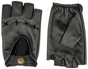 Guantes de conducción de cuero The Suited Racer Gripper de Dents - Negro