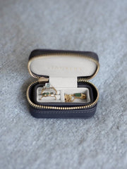 Joyero de viaje con cremallera Stackers Petite - Azul marino