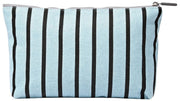 Roka Maida Vale Bolso mediano de lona de algodón - Rayas azules