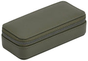 Joyero de viaje mediano con cremallera Stackers - Verde oliva