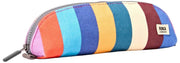 Bolso pequeño de lona de algodón Roka Tate - Rayas multicolores anchas