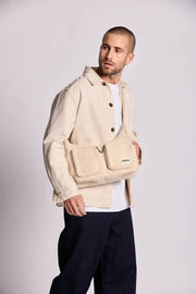 Hindbag Emile Bolso de hombro con múltiples bolsillos - Yute Beige