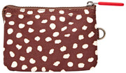Cartera pequeña Roka Carnaby de lona reciclada - Mancha marrón