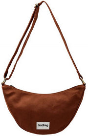 Bolsa Hindbag Andrea Half Moon Bag - Chocolate Brown