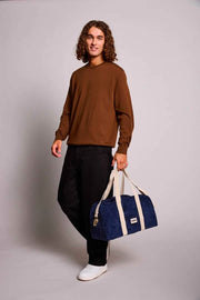 Bolso Bowling Hindbag Charlie - Terciopelo Azul Marino