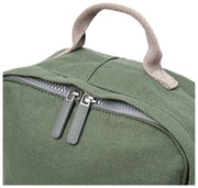 Mochila Roka Hampton pequeña de lona de algodón - Willow Green