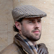 Gorra plana Dents Blashford Tweed - Marrón