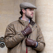 Gorra plana Dents Blashford Tweed - Marrón