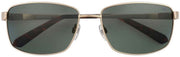 Gafas de sol de metal envuelto en gato - oro