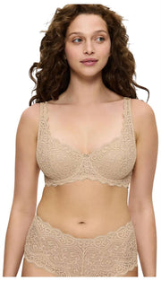 Triumph Sujetador de encaje con relleno y aros Amourette - Beige piel