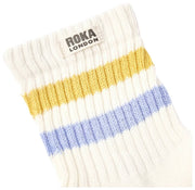 Calcetines Roka Windosr Stripe Crew - Amarillo Verano/Cardo