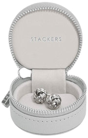 Joyero de viaje Stackers Oyster - Gris guijarro