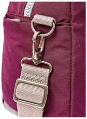Bolso de viaje pequeño Roka Gatwick de lona reciclada - Rojo lacado cereza