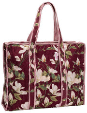 Bolso tote de terciopelo Serendipity de Elie Beaumont - Magnolia burdeos