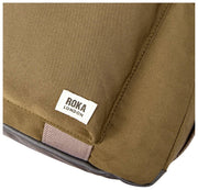 Bolso de viaje Roka Gatwick mediano de lona reciclada - Marrón spray de mar