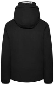 Helvetica Mountain Pioneers Chaqueta Cortavientos Con Capucha Eyeblock - Negro