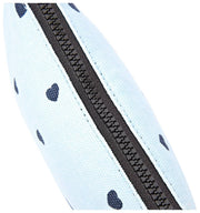 Roka Maida Vale Bolso pequeño de lona de algodón - Estampado de corazones Azul