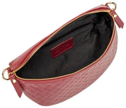 Bolso bandolera tejido Elie Beaumont - Rojo sangre de buey