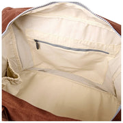 Bolso tote mediano Roka Sloane de lona de algodón - Lindt Brown