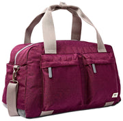Bolso de viaje Roka Gatwick mediano de lona reciclada - Rojo lacado cereza