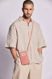 Bolso para teléfono Hindbag Bill - Rayas rojas